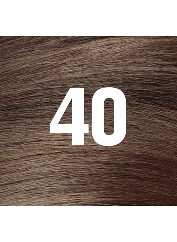 ريفلون صبغة شعر دائمة من ريفلون كولور سيلك، تركيبة إصلاح الروابط، 40 بني رمادي متوسط، عبوة واحدة - Image 2